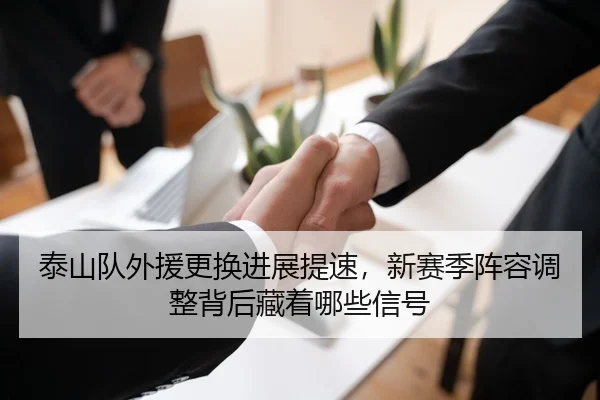 泰山队外援更换进展提速，新赛季阵容调整背后藏着哪些信号 - FEIFAN